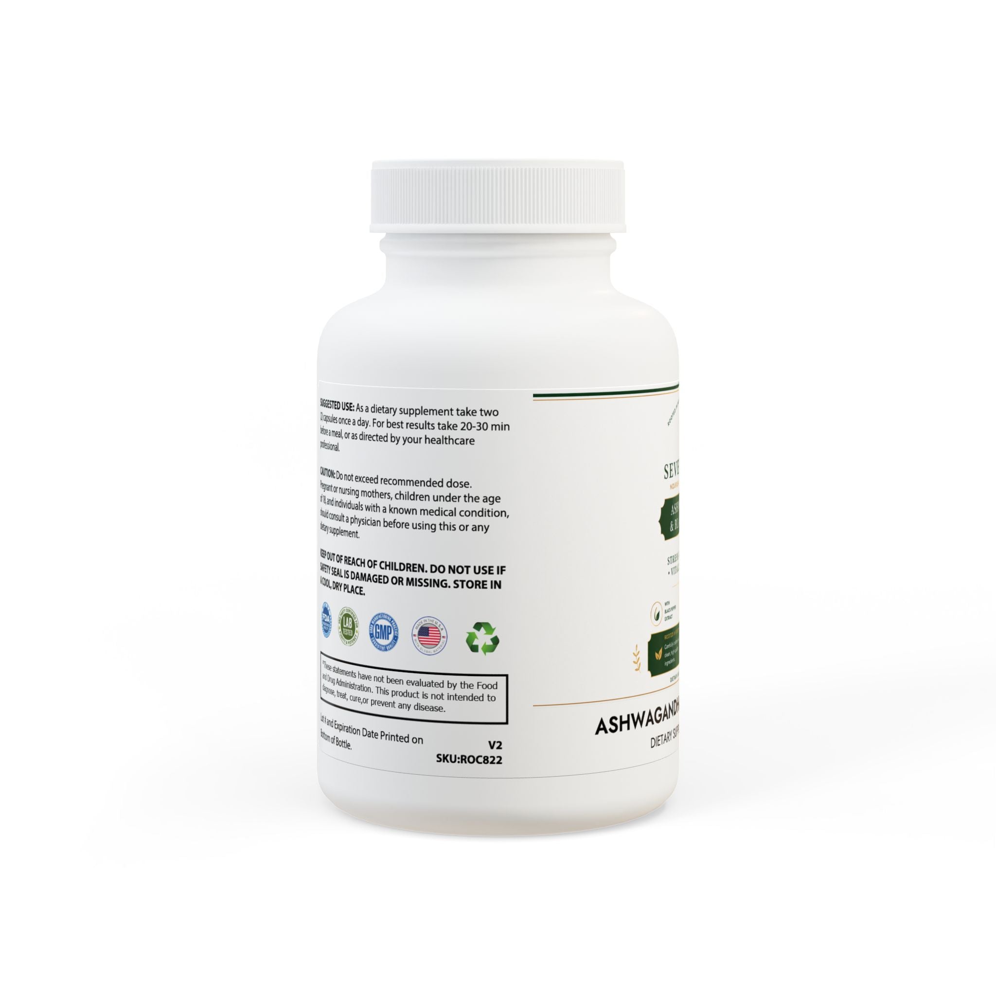 Ashwagandha and Black Pepper Supplement